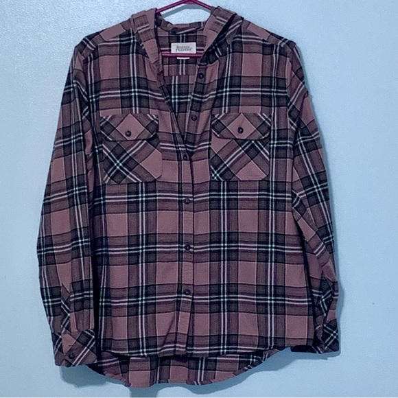 Flannel Plaid Top (M) - Picture 1 of 4